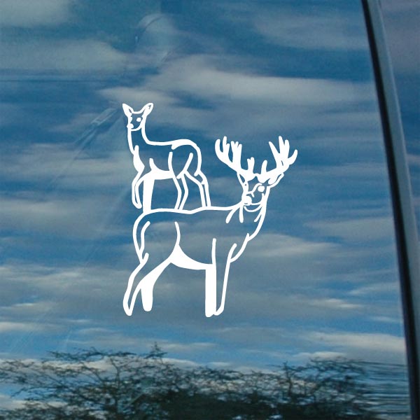 Buck Hunting Vinyl Decal Style 33 4042