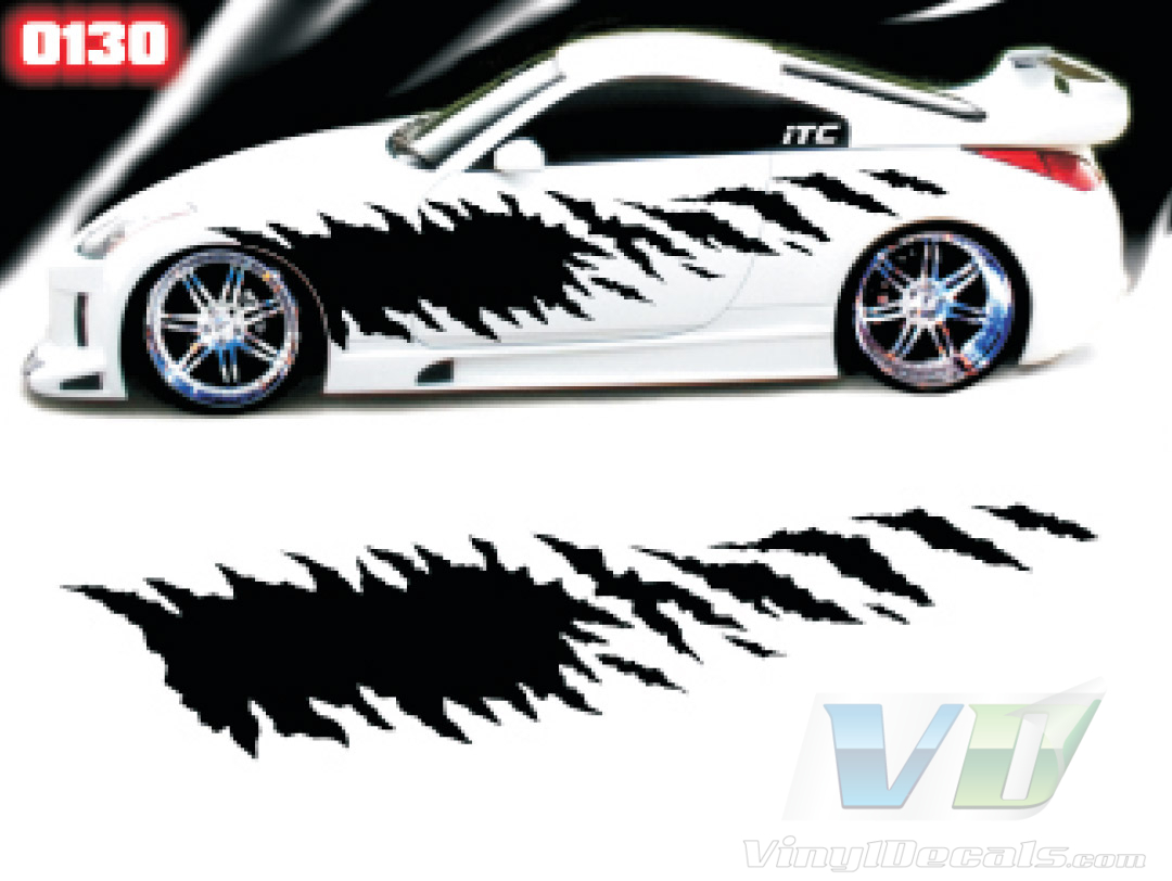 Tear Away Style 130 Vinyl Vehicle Graphic Kit